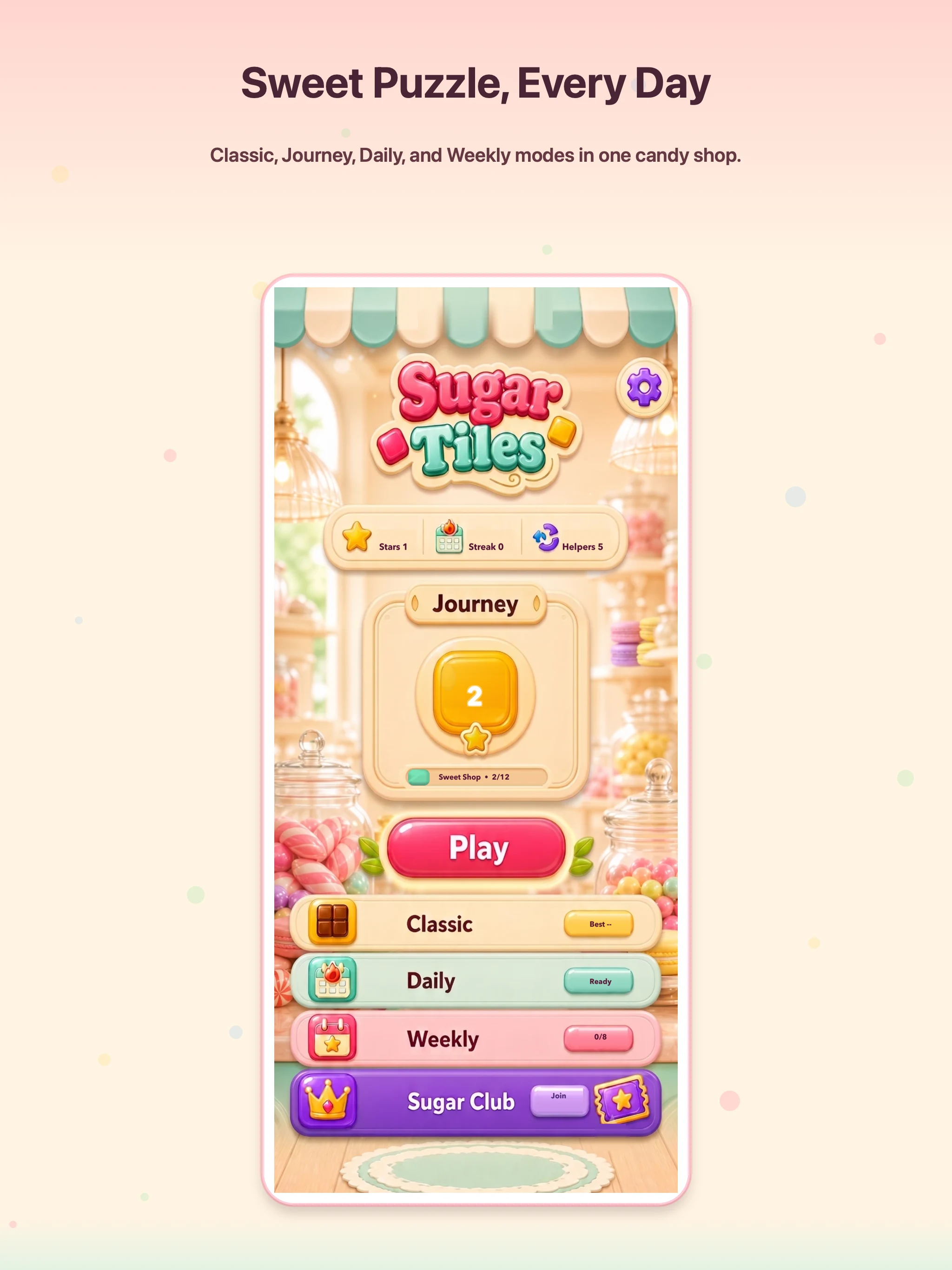 Sugar Tiles: Block Puzzle screenshot